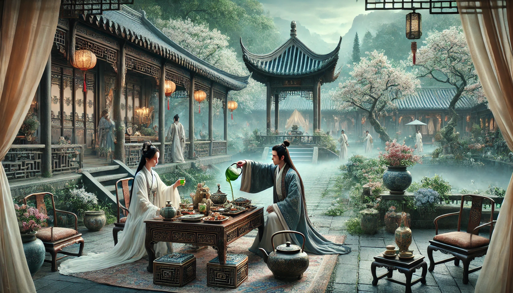 贺圣朝·留别