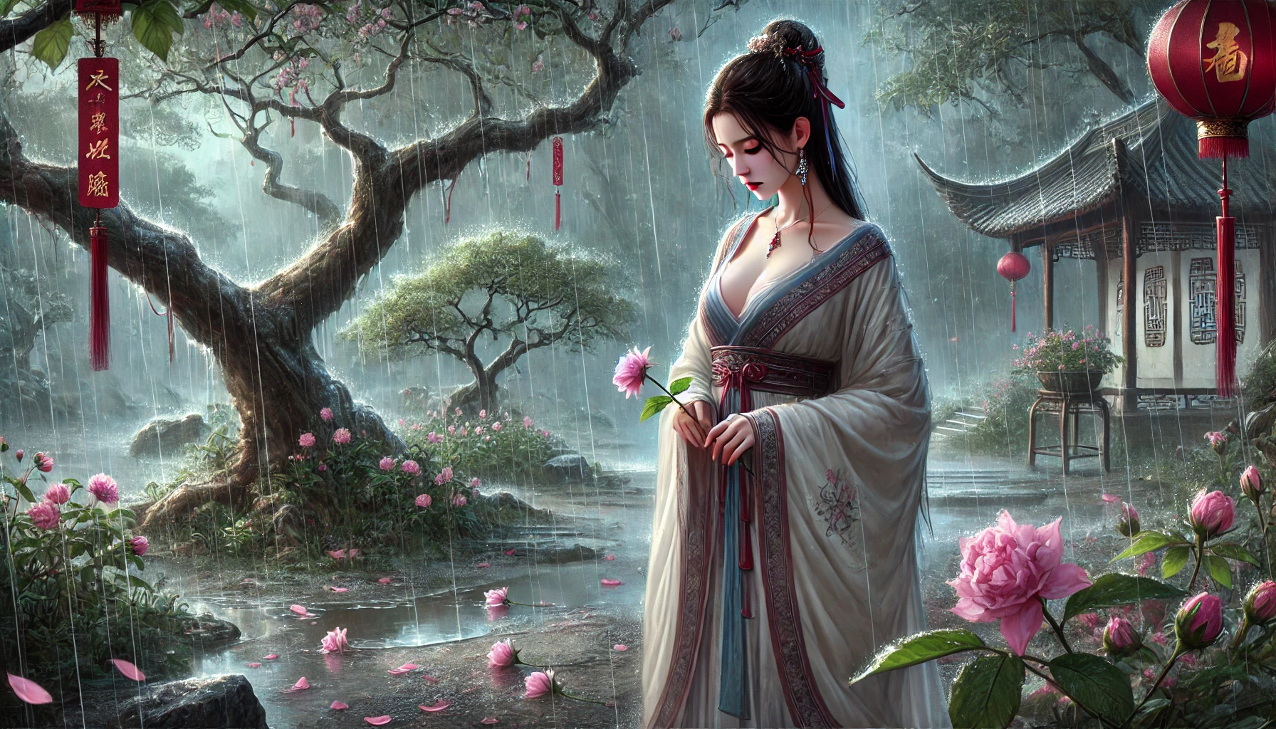 青杏儿·风雨替花愁